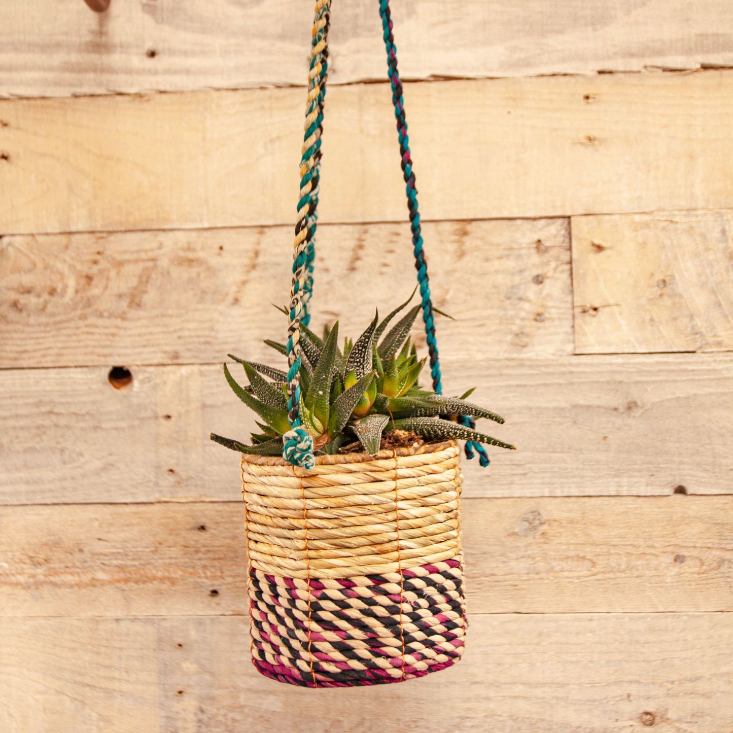 Large Artisan Hanging Planter | Round