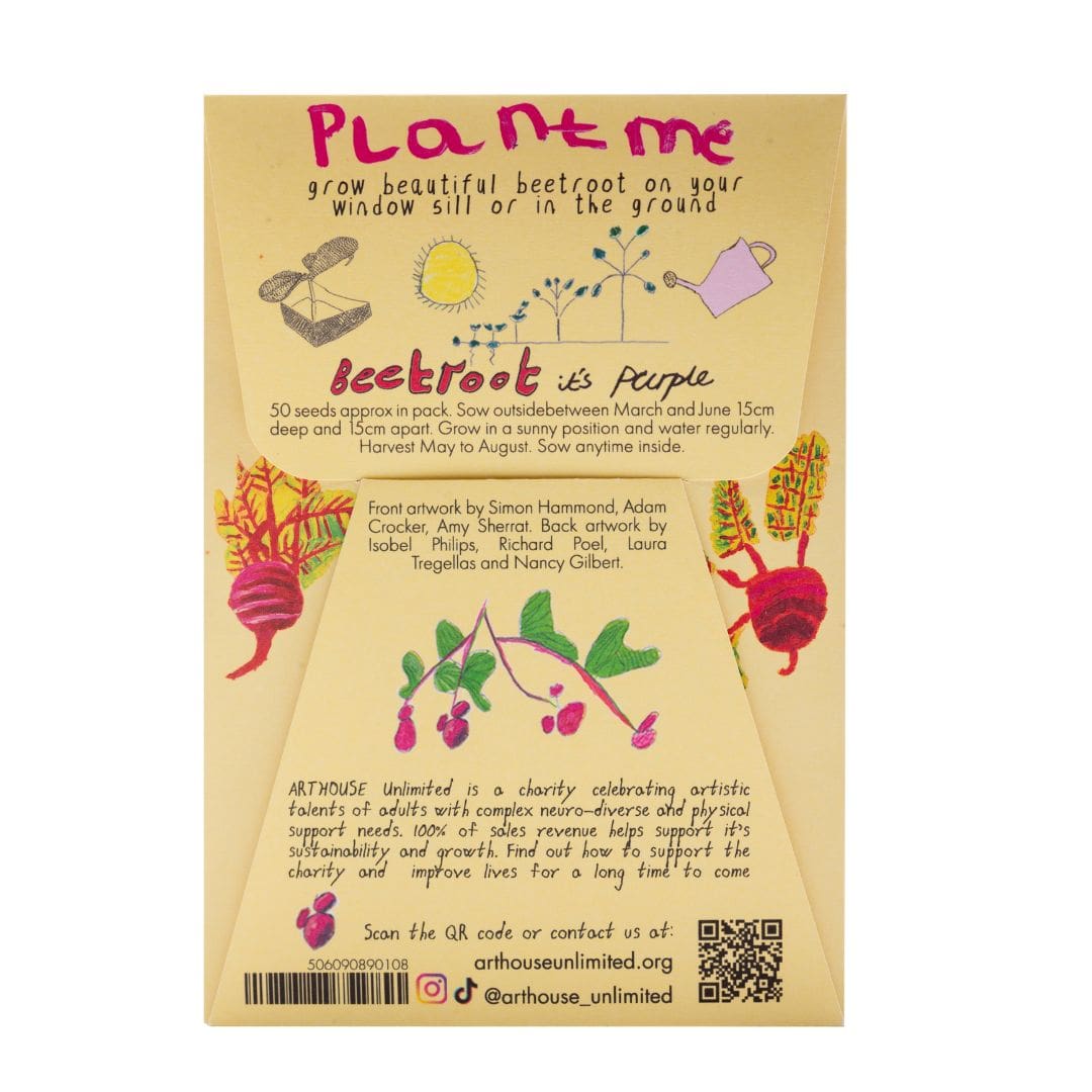 Beetroot seeds - back of the packet