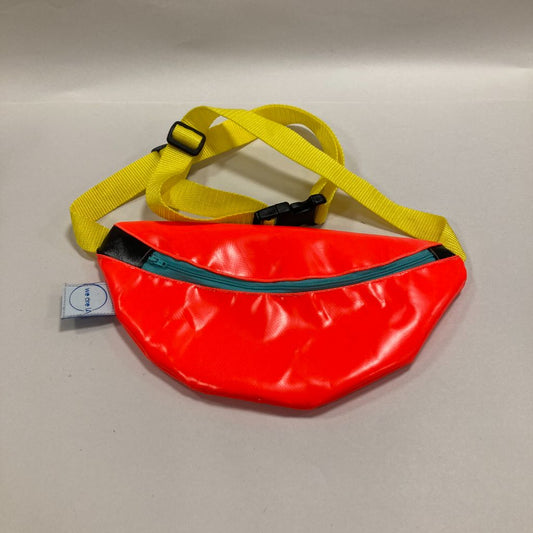 Bumbag made from inflatables - neon orange