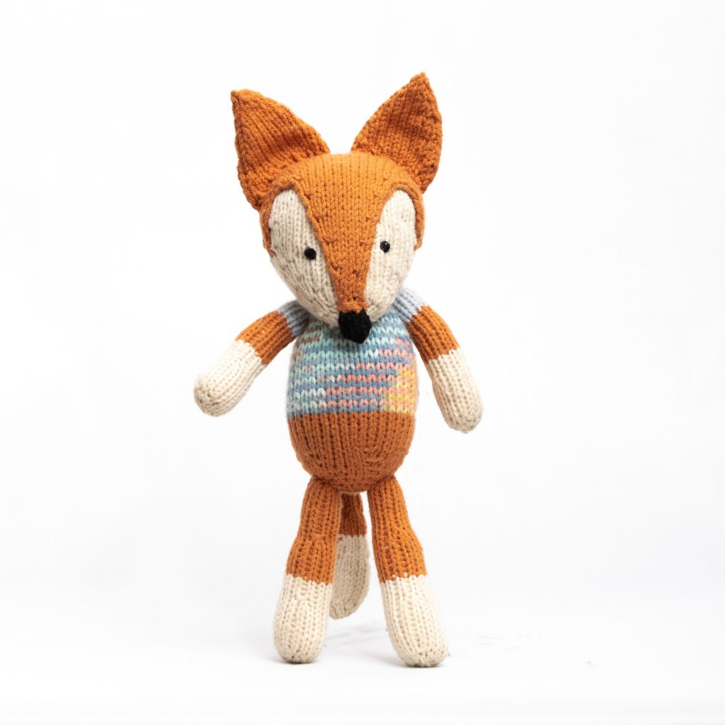 Hand Knitted Fox Soft Toy Knitted Toys at Good Things
