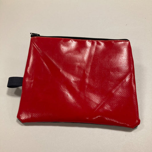 Medium Zipped Pouch made from Inflatables - red