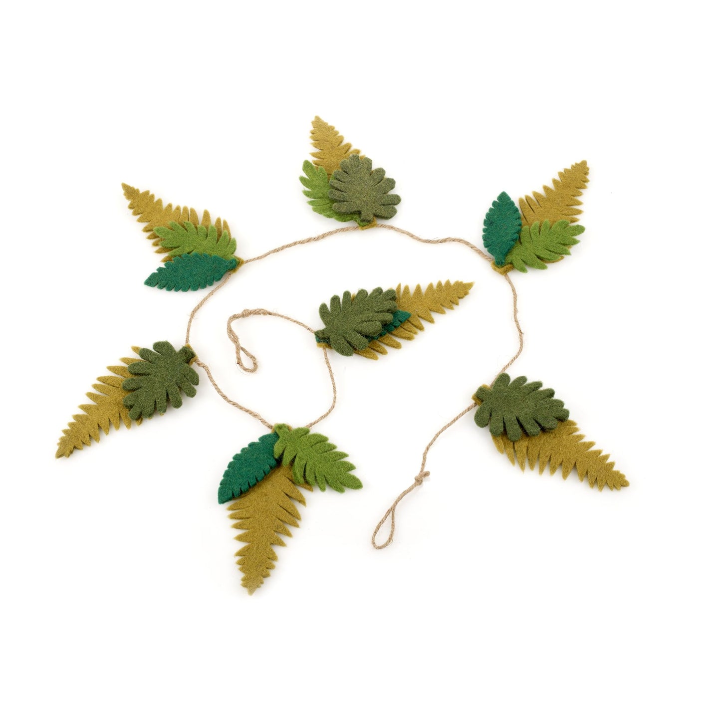 Needle Felt Botanical Leaf Garland