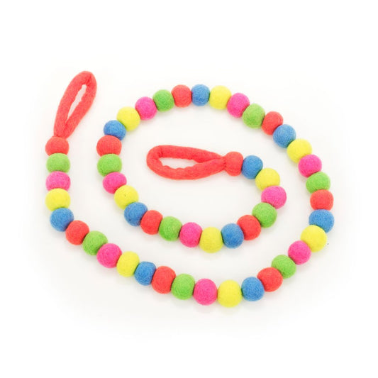 Needle Felt Neon Bubble Garland - Fair Trade