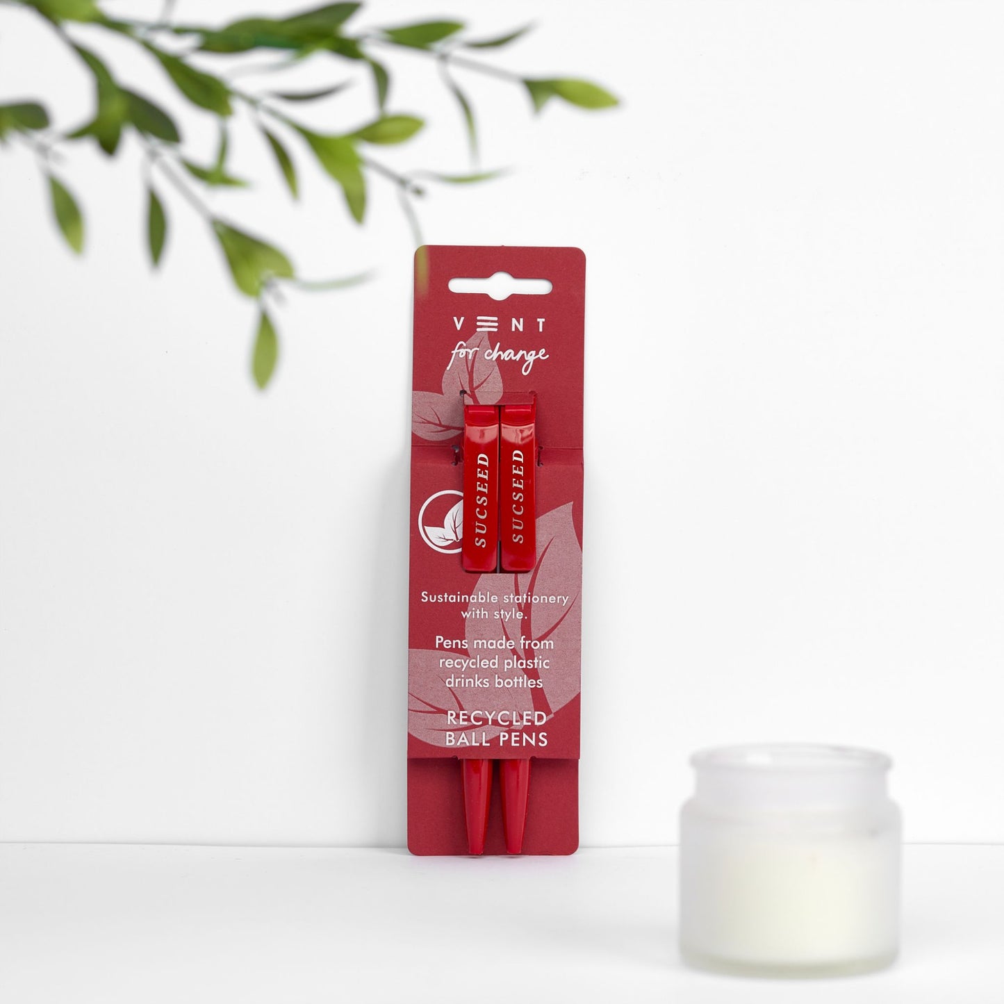 Recycled Pens Sucseed Sets - cherry