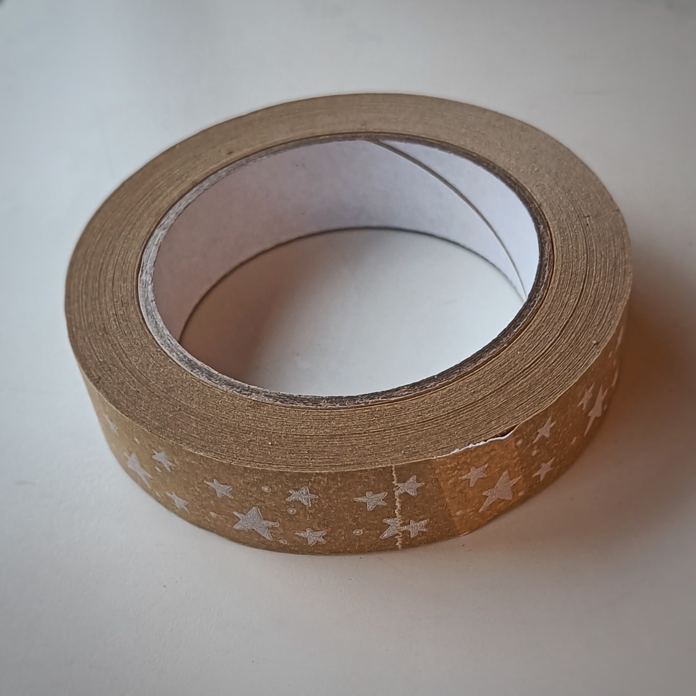 Stars Eco Brown Paper Tape - recyclable paper tape