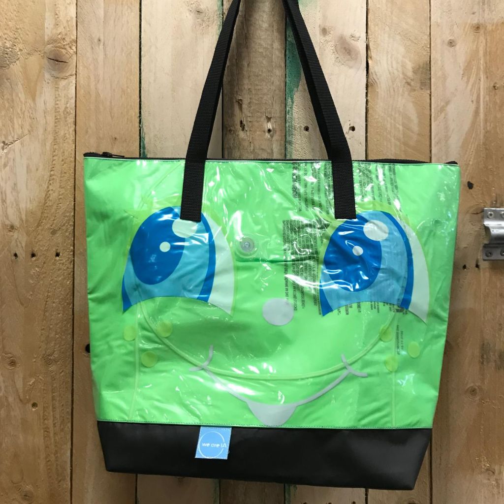 NEW! XL Tote Bag made from Salvaged Inflatables
