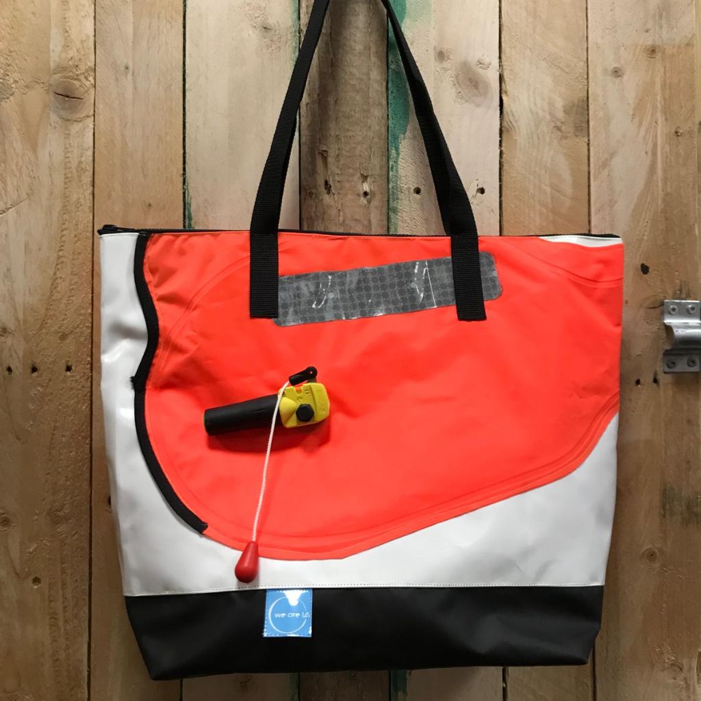 NEW! XL Tote Bag made from Salvaged Inflatables