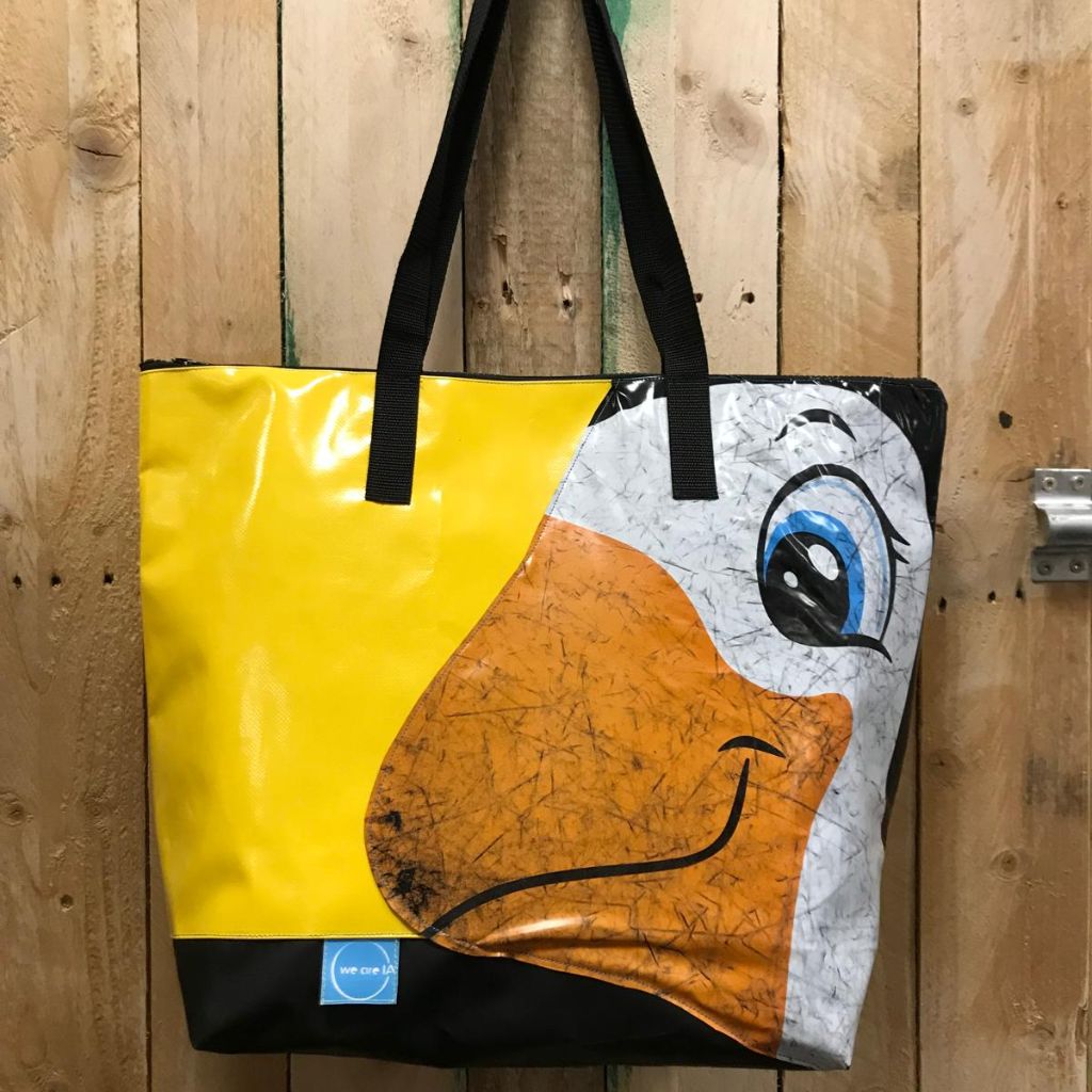 NEW! XL Tote Bag made from Salvaged Inflatables
