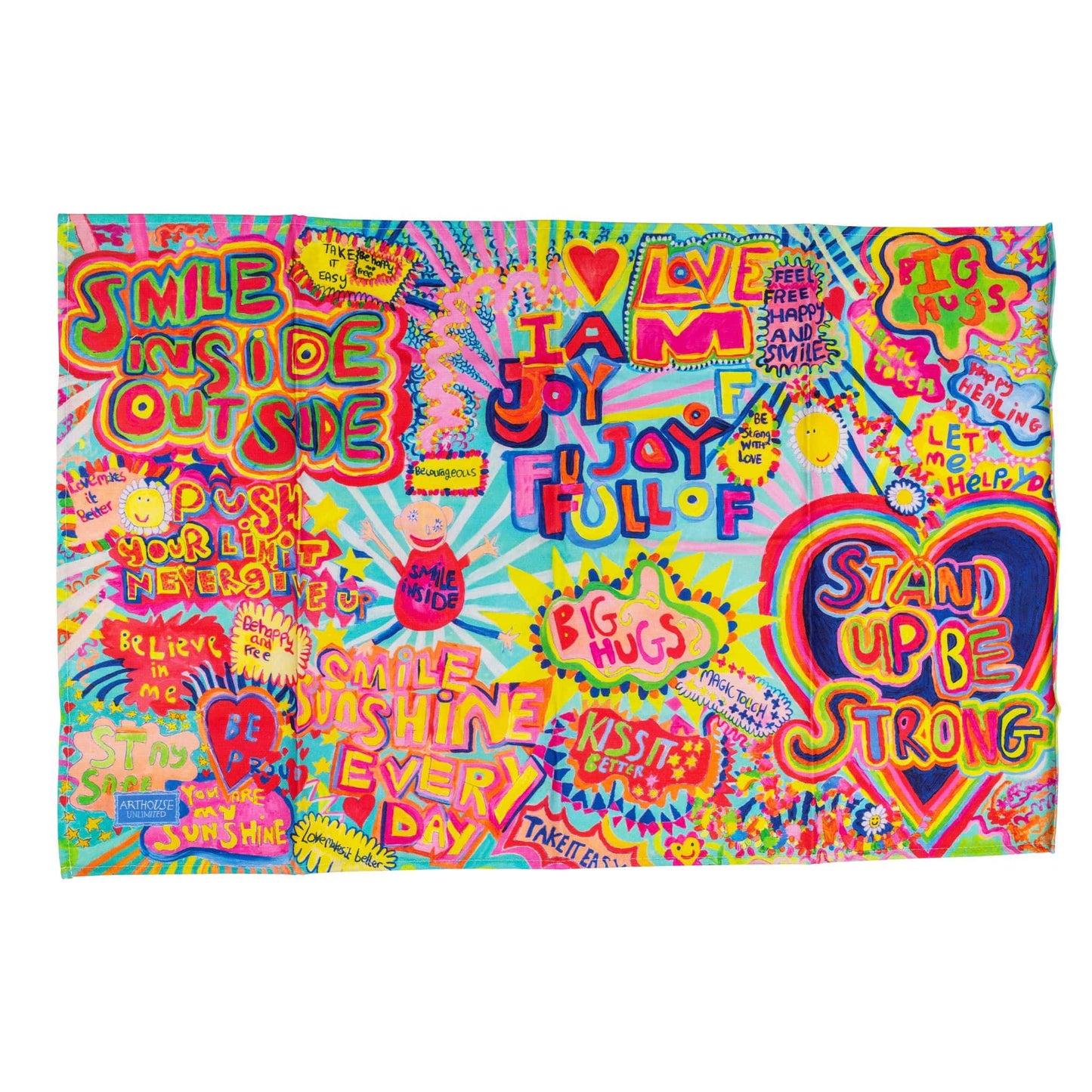 Full of Joy Organic Cotton Tea Towel from ARTHOUSE Unlimited