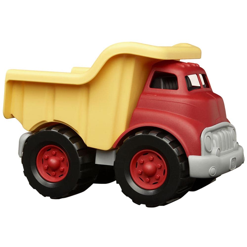 Green Toys Dump Truck - toy truck from side