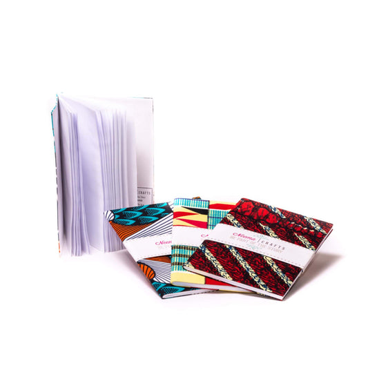 Handmade and Fair Trade Fabric-Bound Notebook - various designs