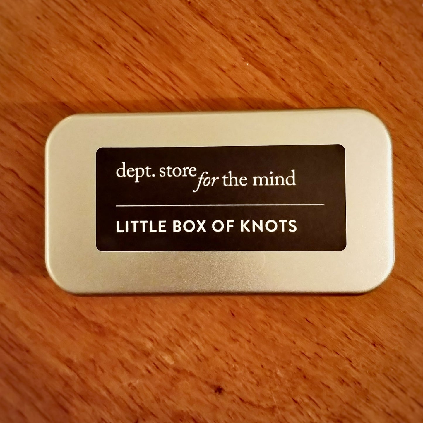  Little Box of Knots  Mindful Gift Tin - from above