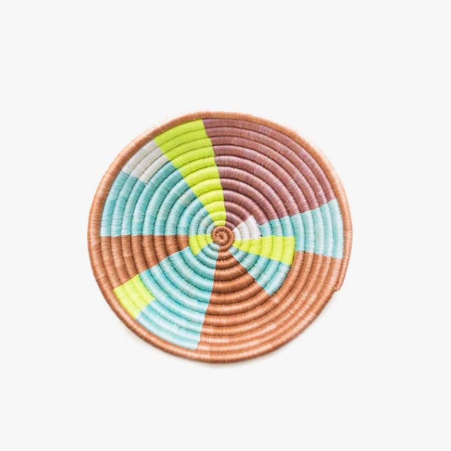 Medium Neon Decorative Basket Made by Refugee Artisans