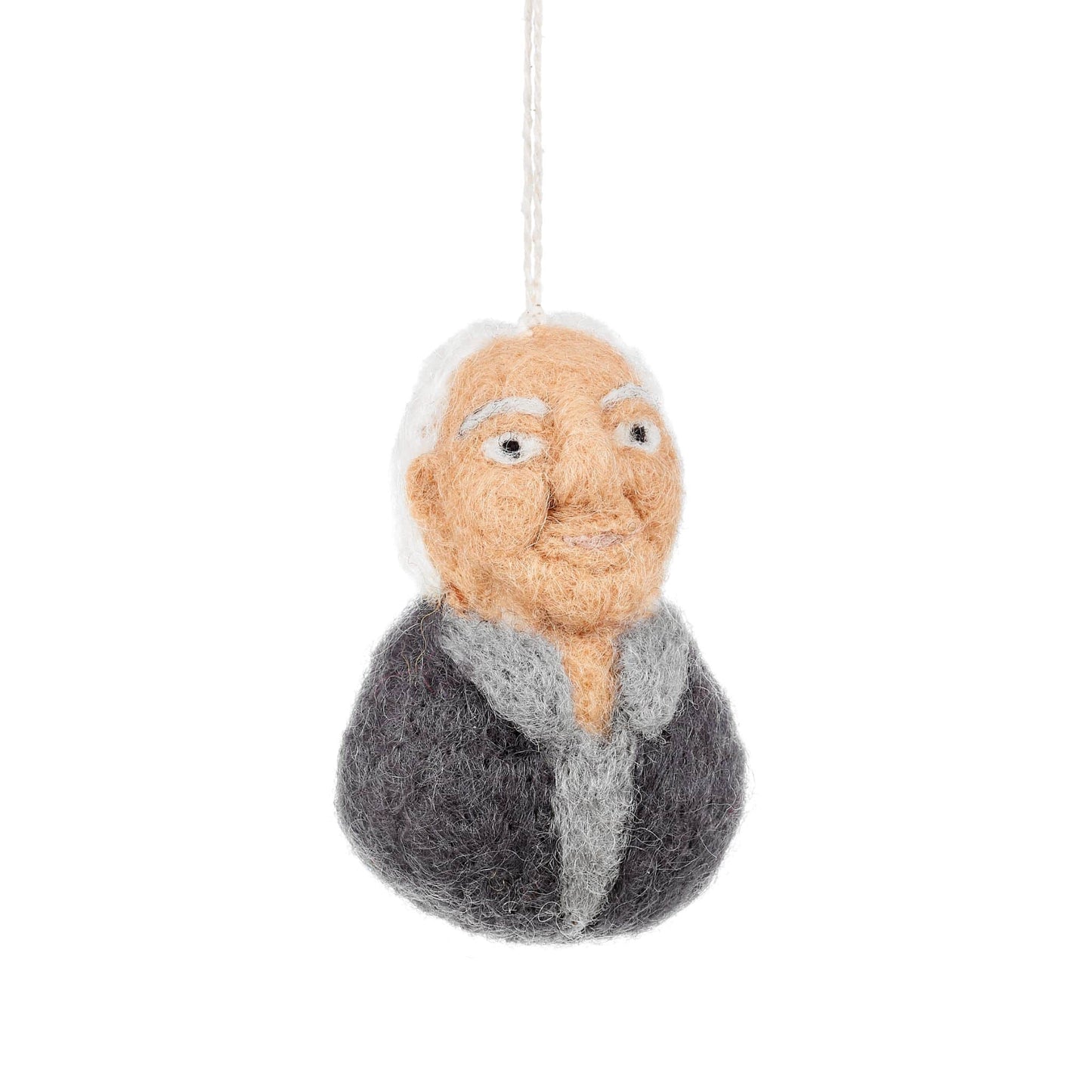 Needle Felt Sir David Attenborough decoration