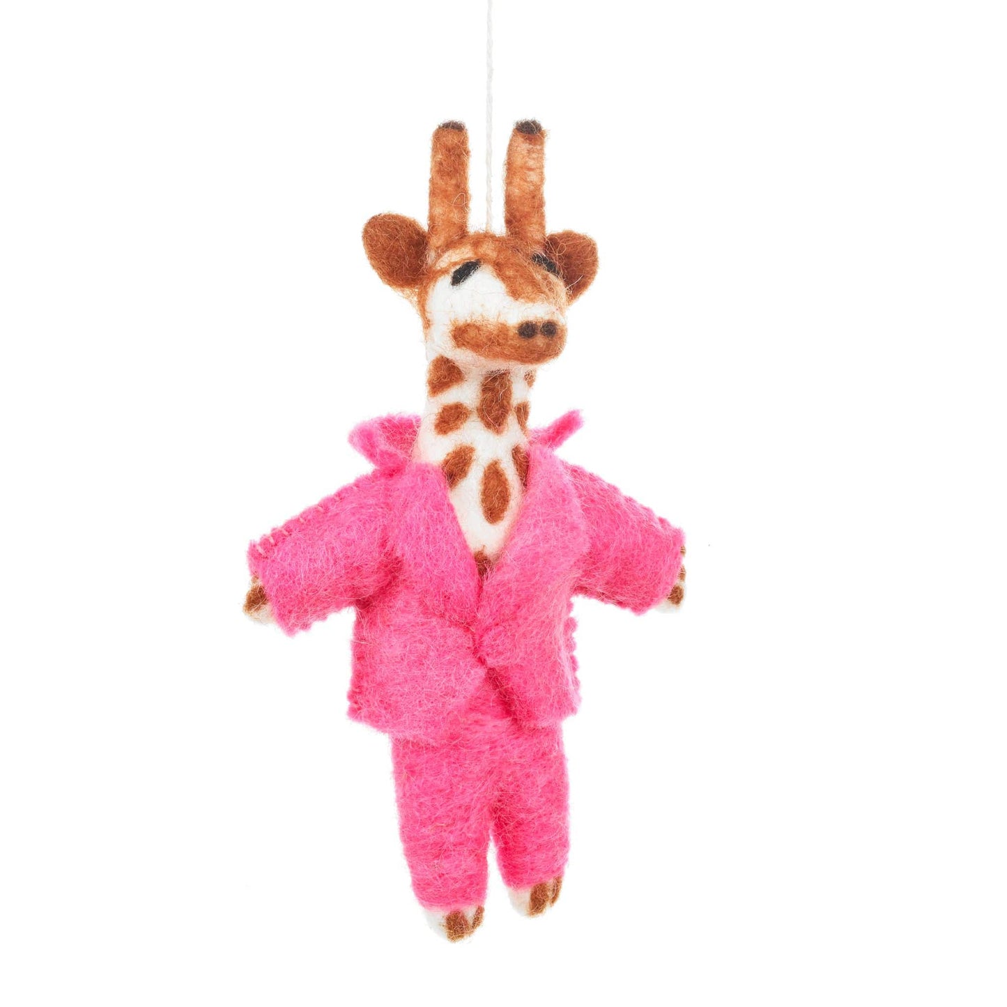 Needle Felt Gregory Giraffe Decoration - felt giraffe