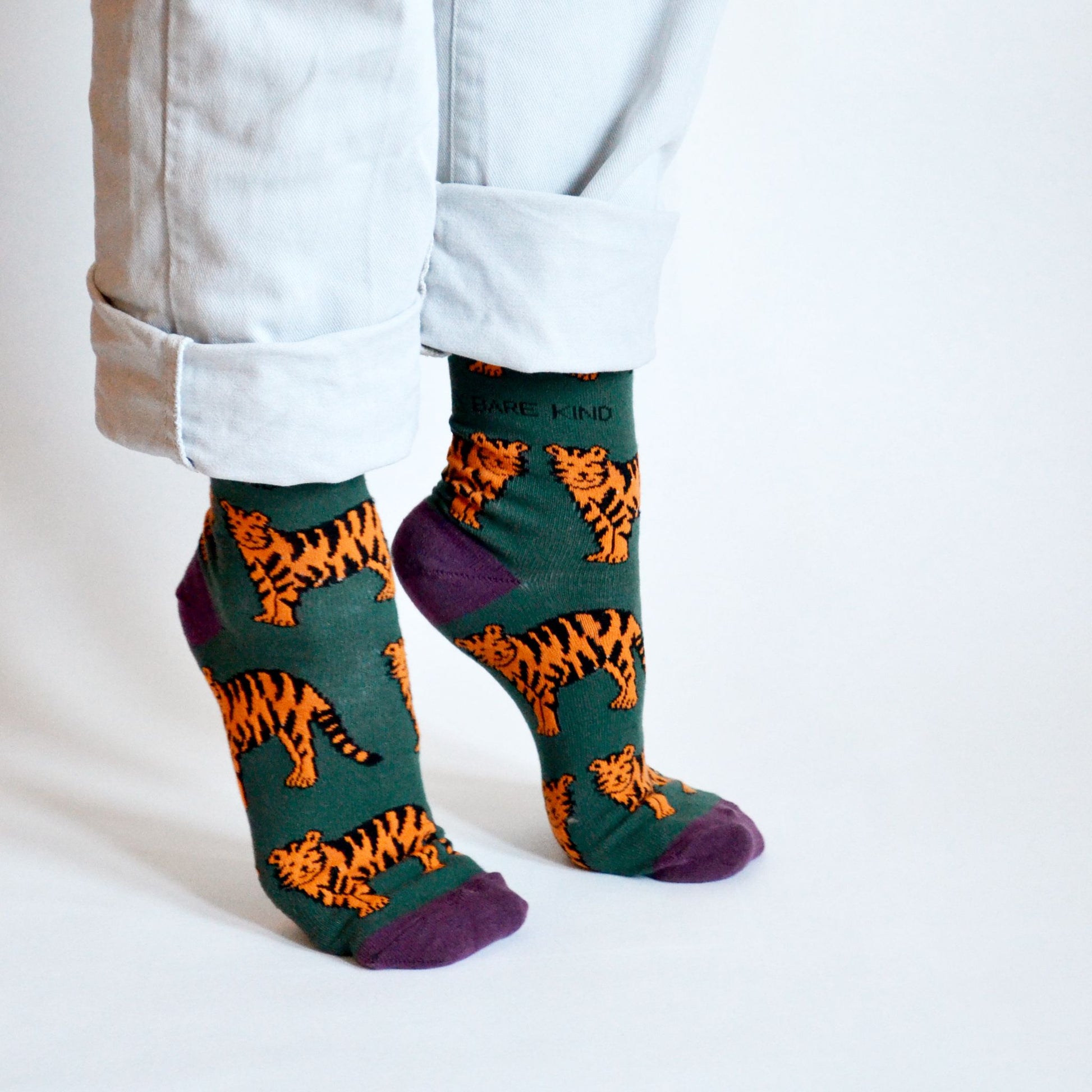 Tiger Socks - Bamboo Socks in 2 Adult Sizes