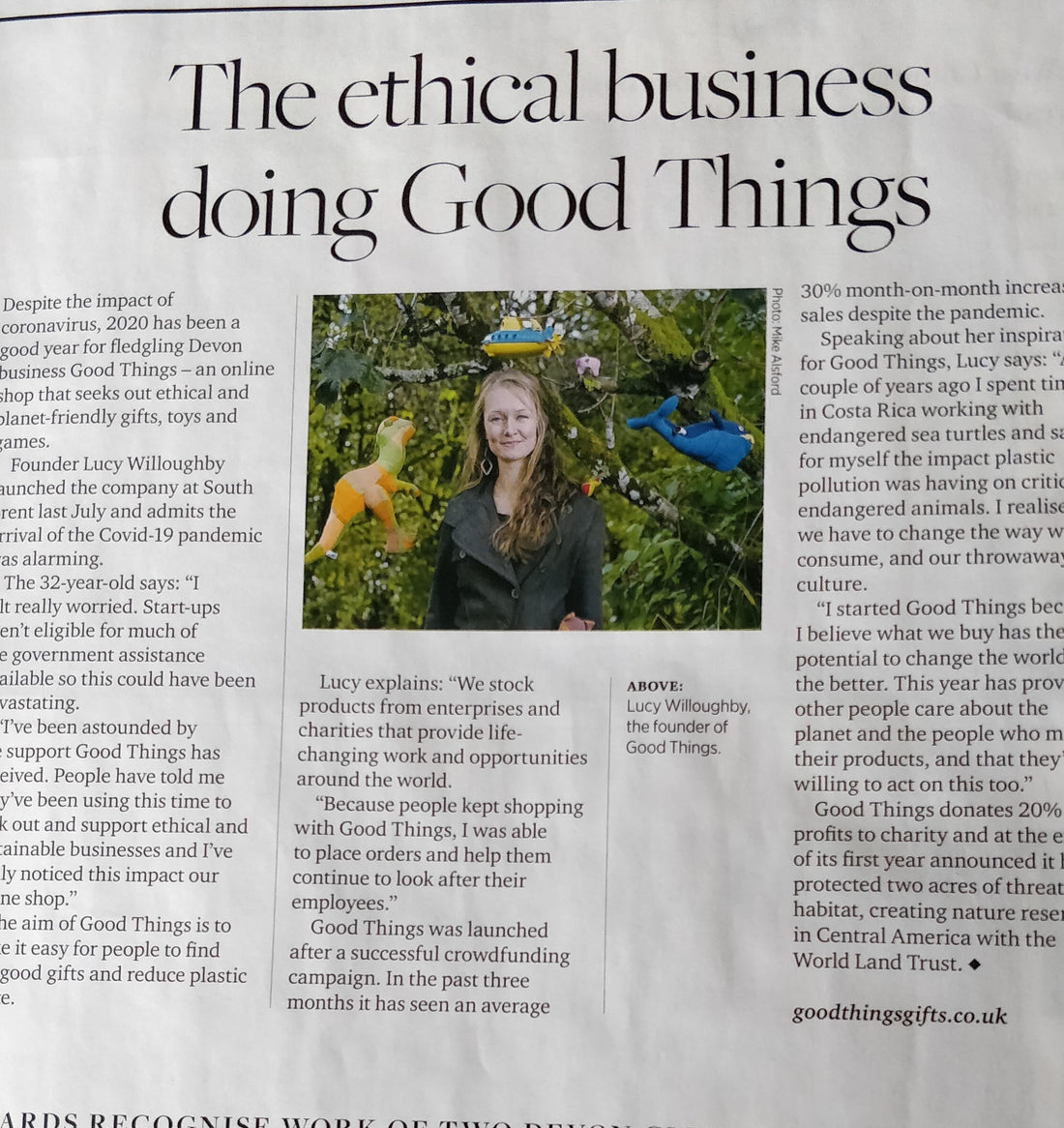 Good Things featured in Devon Life