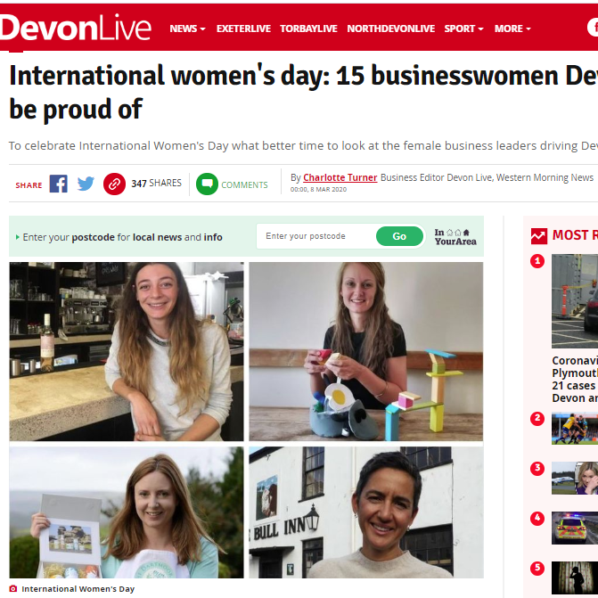 Good Things founder one of International Women's Day businesswomen to be proud of - Devon Live snapshot