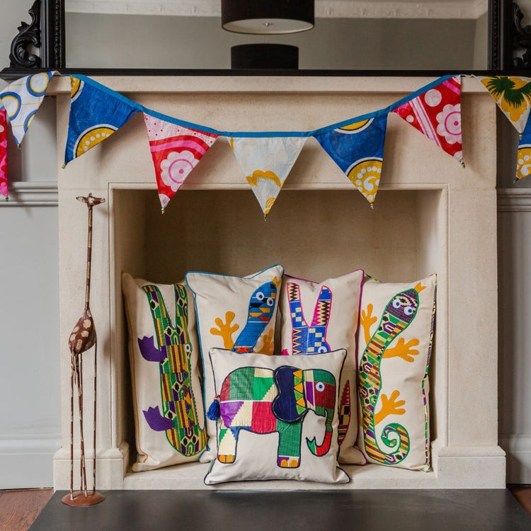 Dress up and decorate - bunting and cushions