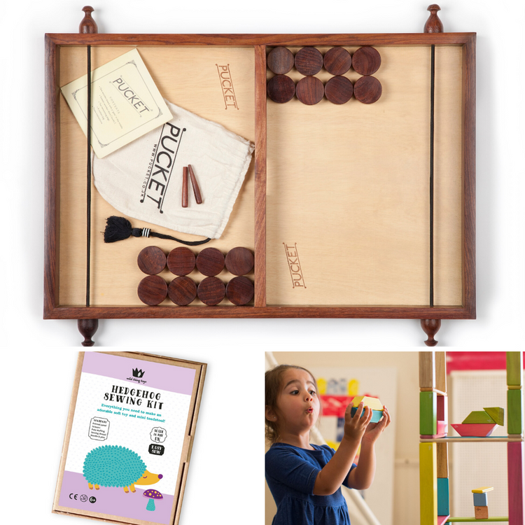 Wooden games, arts and crafts for time at home - isolation gifts and homeschool ideas