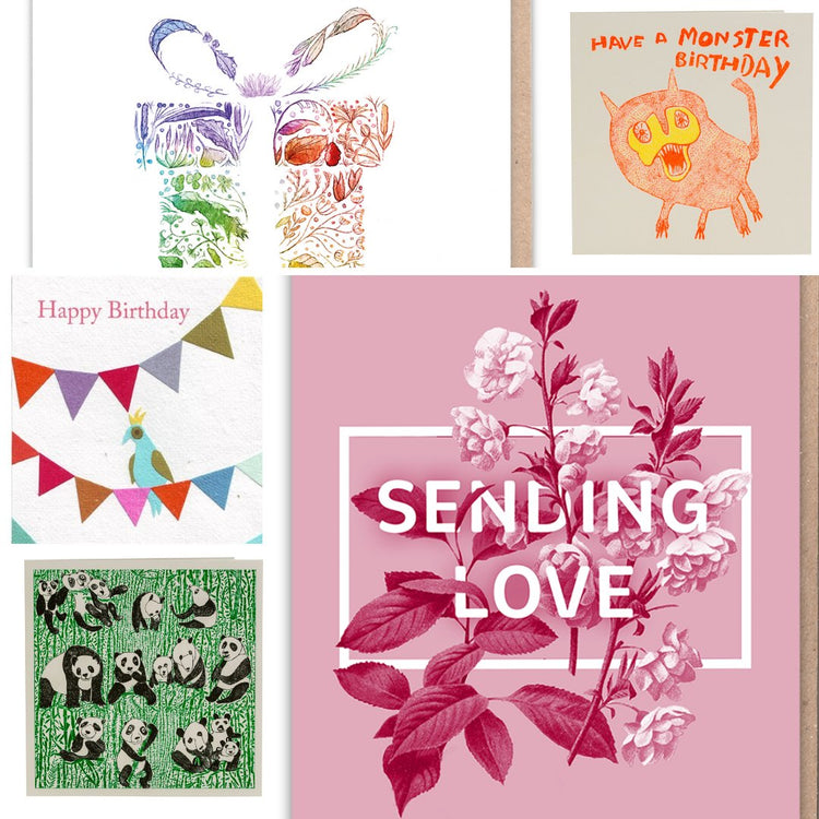 Handwritten cards at Good Things