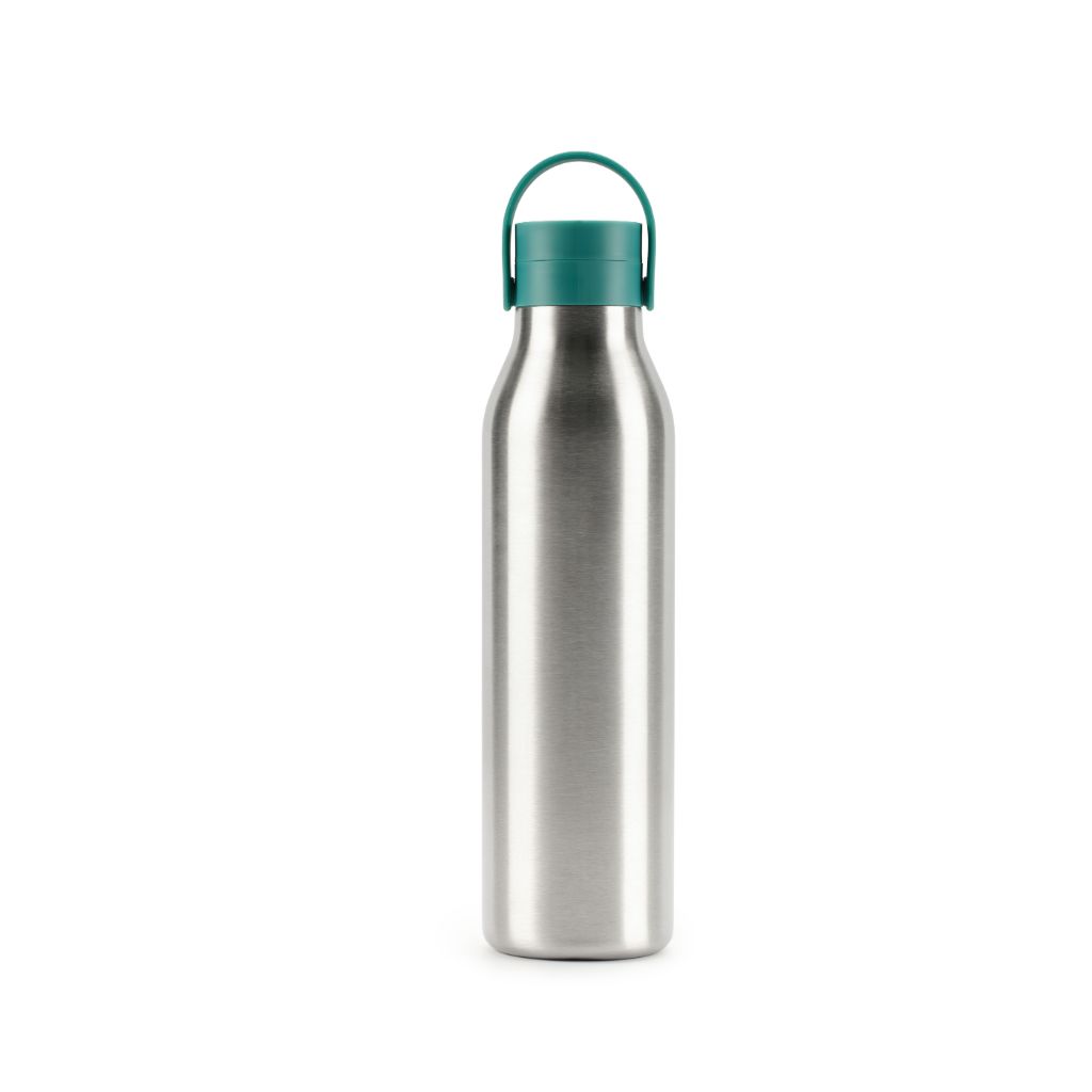 750ml Stainless Steel Bottle - Green - white background