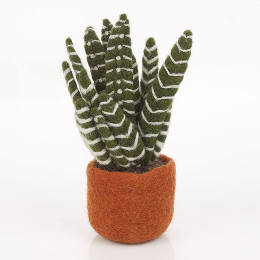 Aloe Felt Cactus  Hand Felted Fair Trade Fake Houseplant