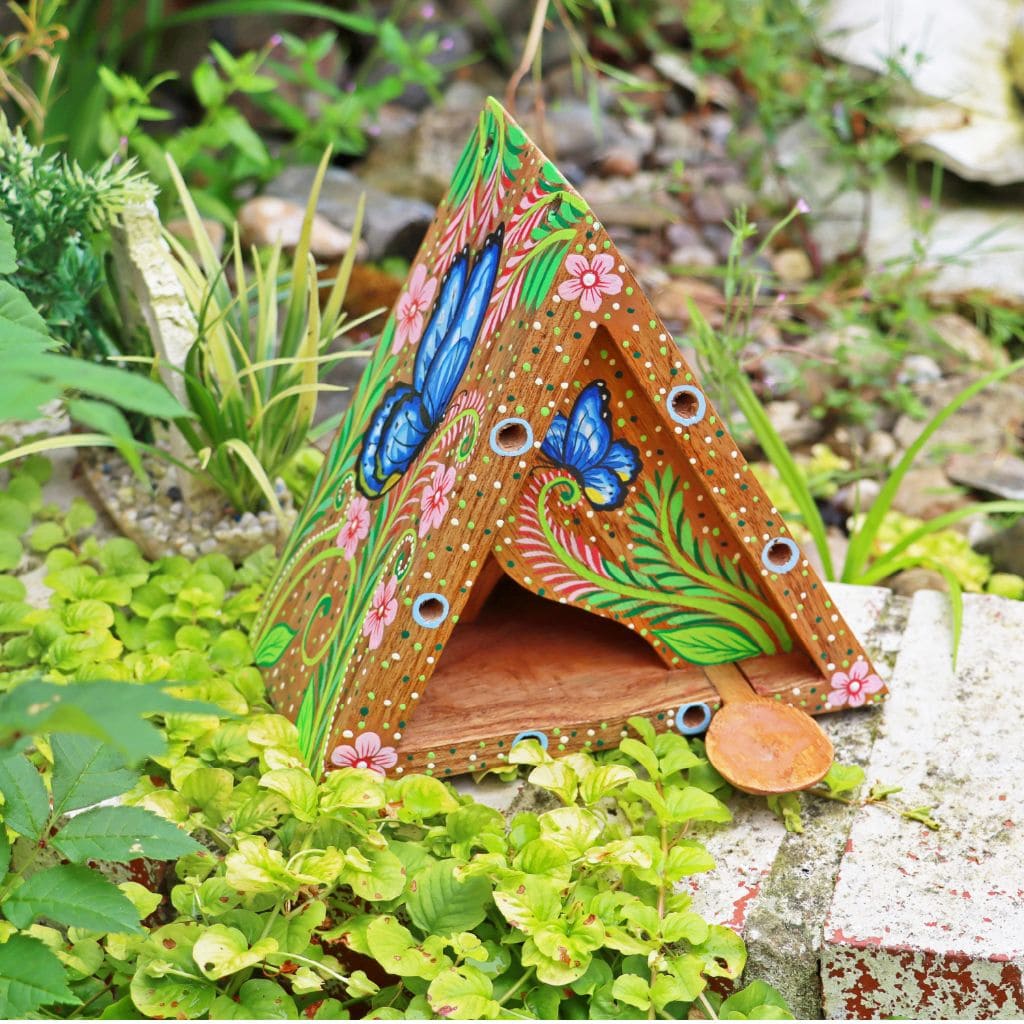 Artisan Butterfly, Bee and Bug House - in garden