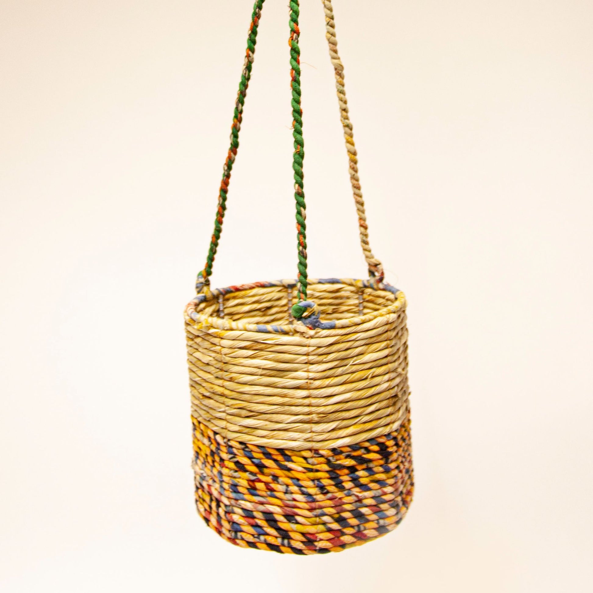 Artisan Hanging Planter - Round - hanging plant pot shown with no plant