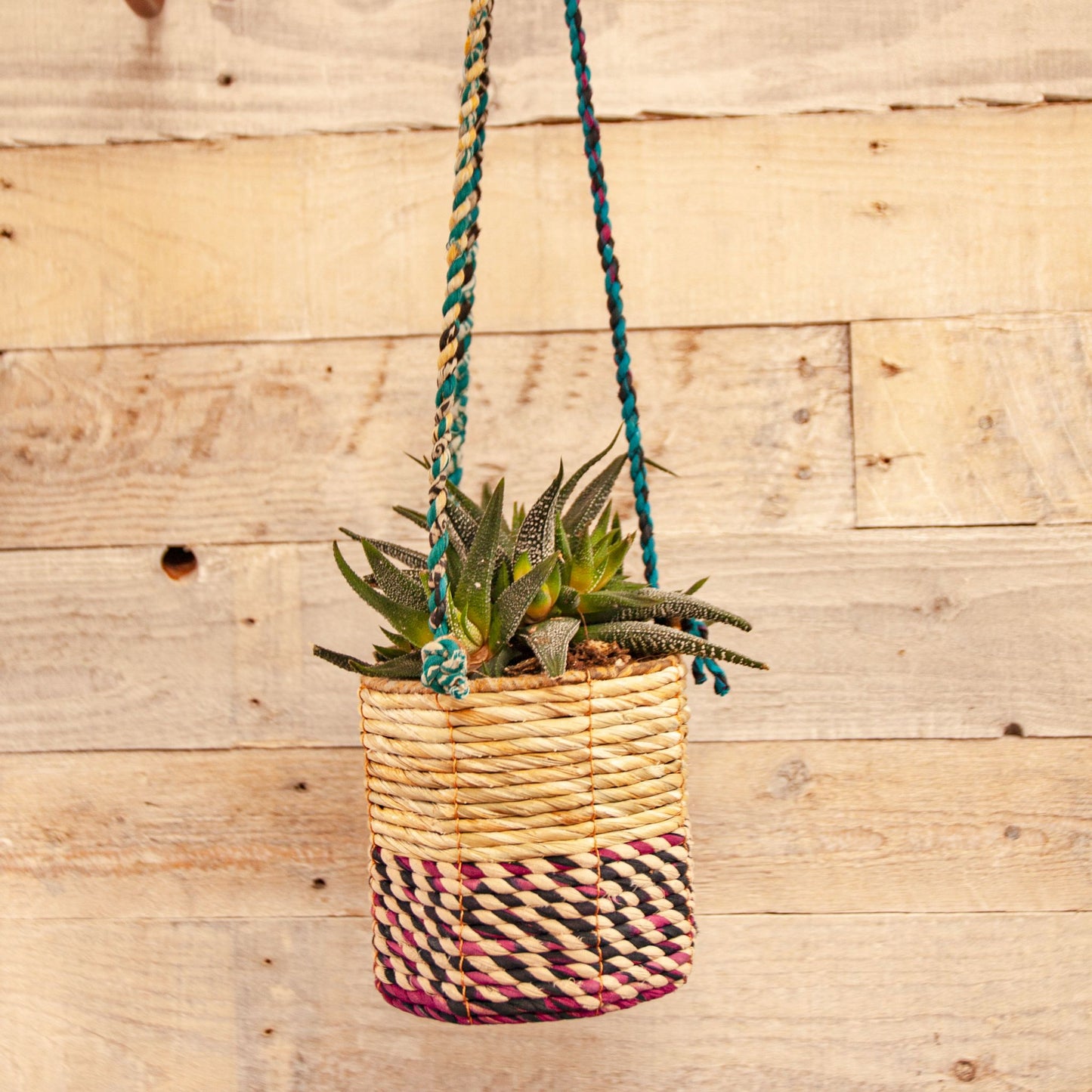 NEW! Large Artisan Hanging Planter | Round