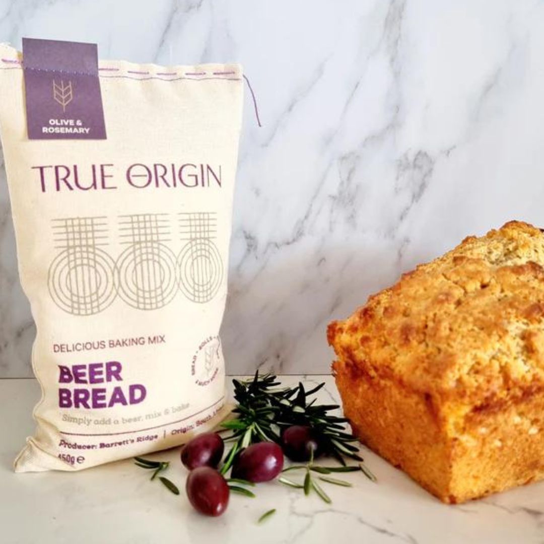 Olive & Rosemary Beer Bread Kit - with loaf
