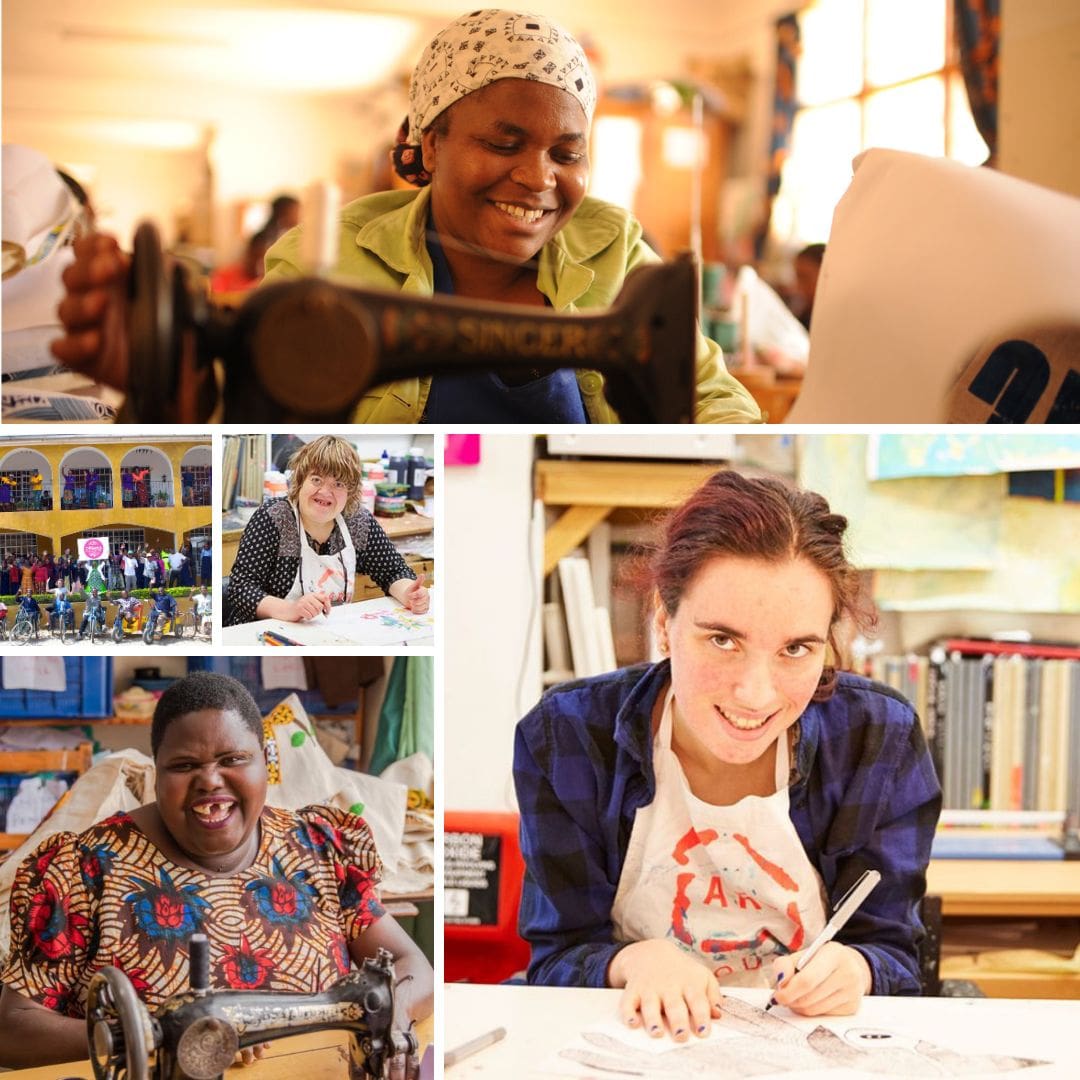Creating a positive social impact - image shows makers from organisations at Good Things