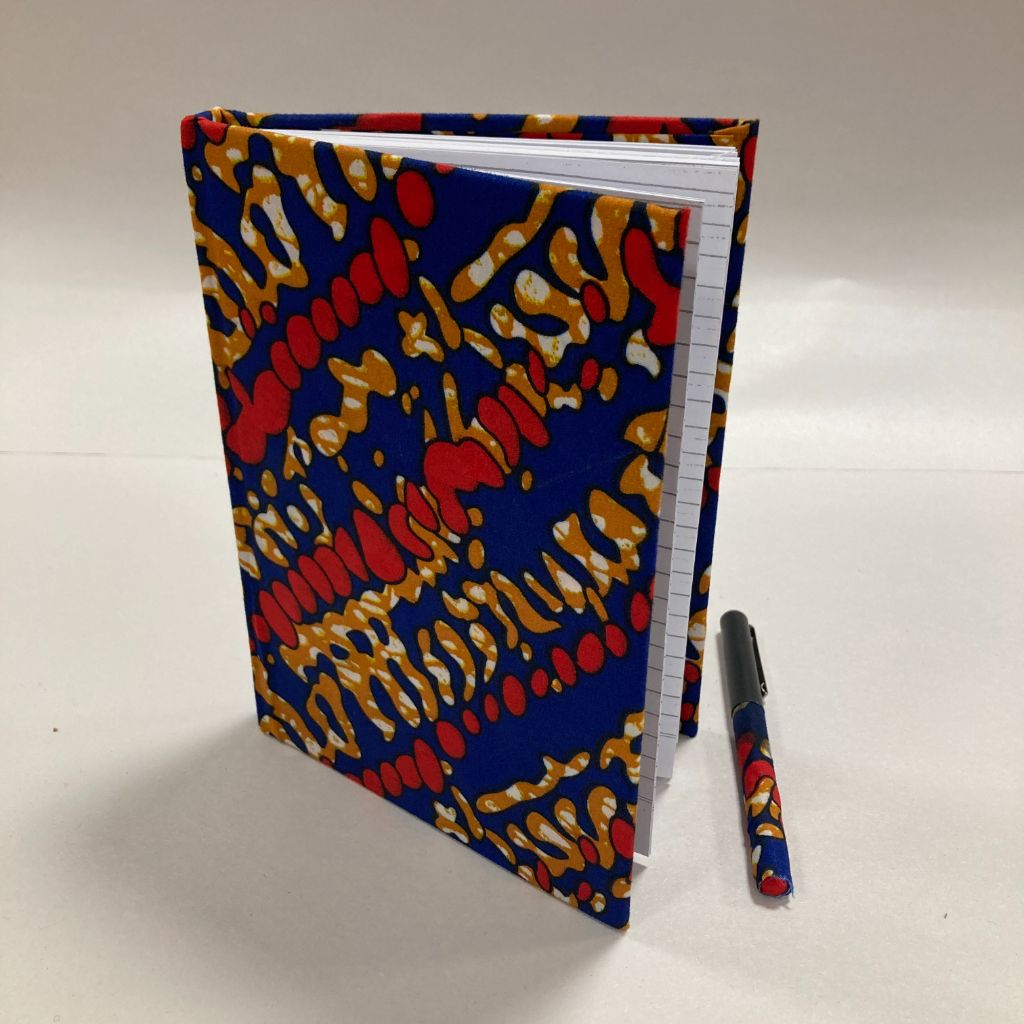 Fabric-bound Notebook and Pen Gift Set - notebook and pen
