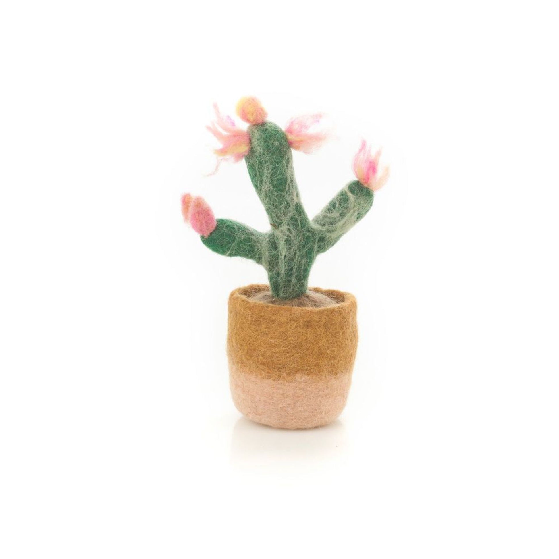 NEW! Fair Trade Happy Houseplant  Pink Cactus