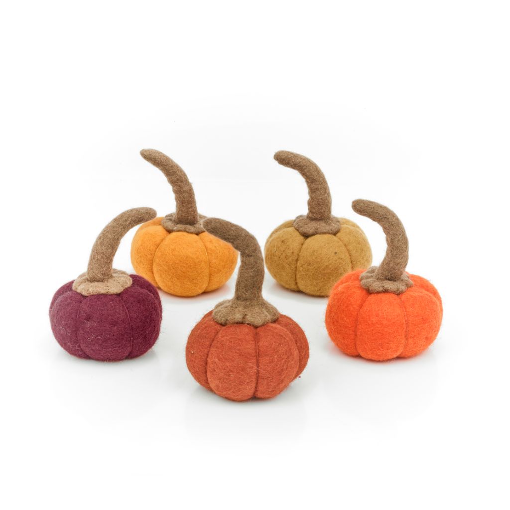 Felt Pumpkin Halloween Decoration - all colours