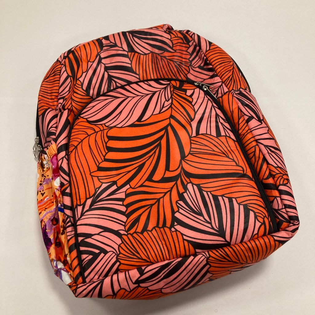 Handmade Colourful Backpack Empowering Women in Uganda - pink and orange