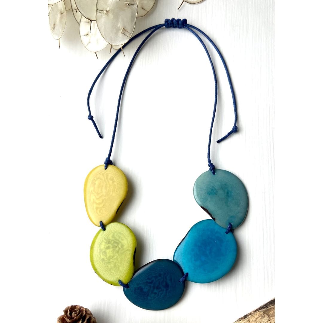 Handmade zesty bead artisan made necklace