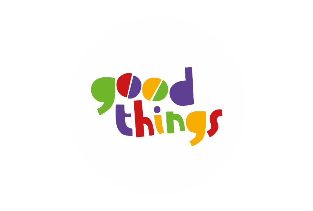 Good Things ethical gifts logo in white circle PNG