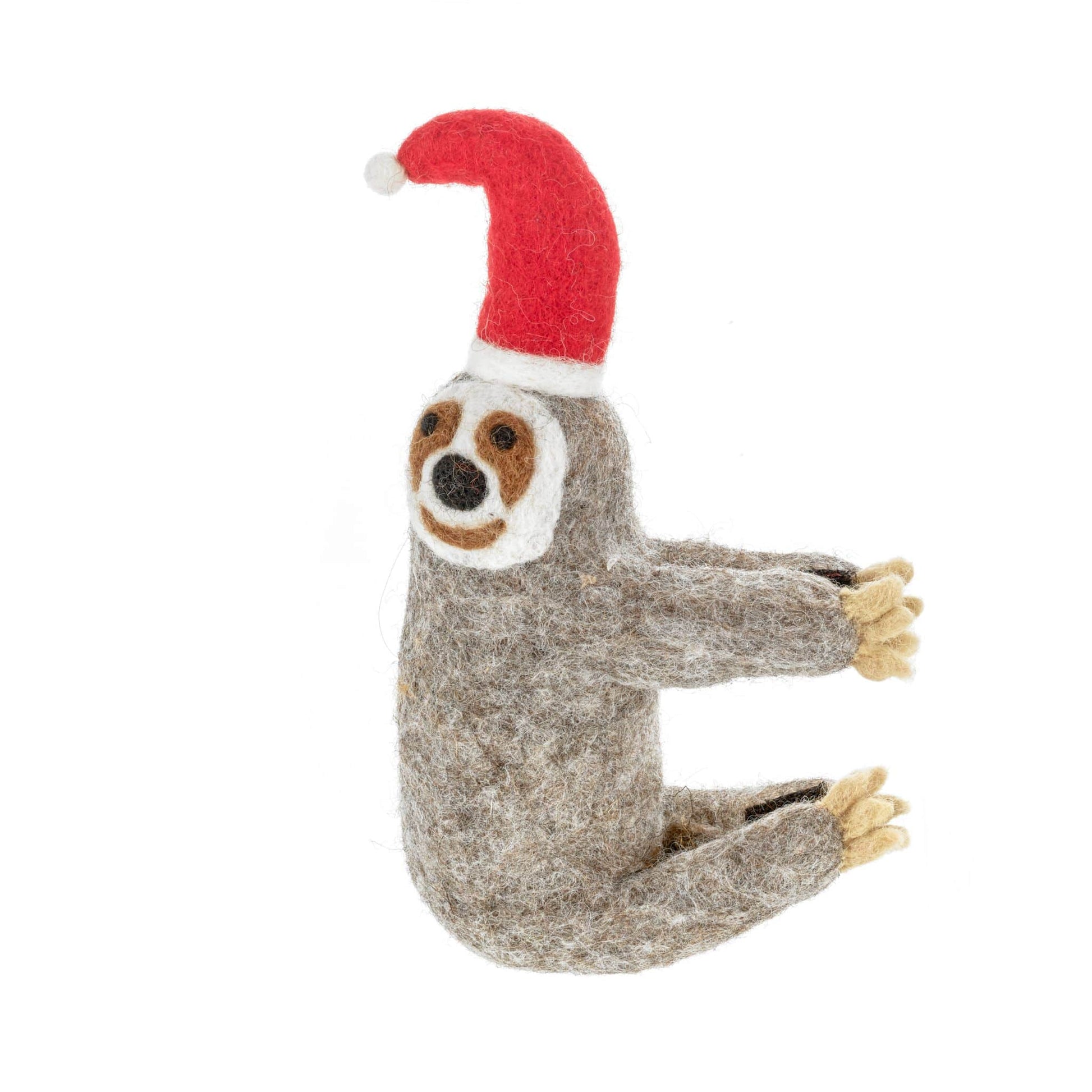 Needle Felt Sloth Christmas Tree Topper