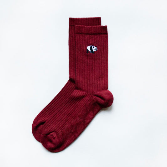 Save the Pandas  Luxury Ribbed Bamboo Socks