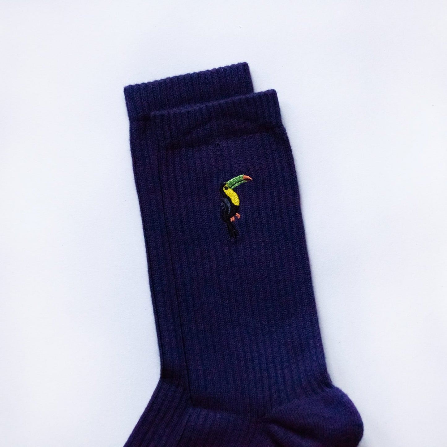  Save the Toucans | Luxury Ribbed Bamboo Socks - ankle