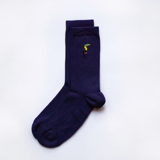  Save the Toucans | Luxury Ribbed Bamboo Socks
