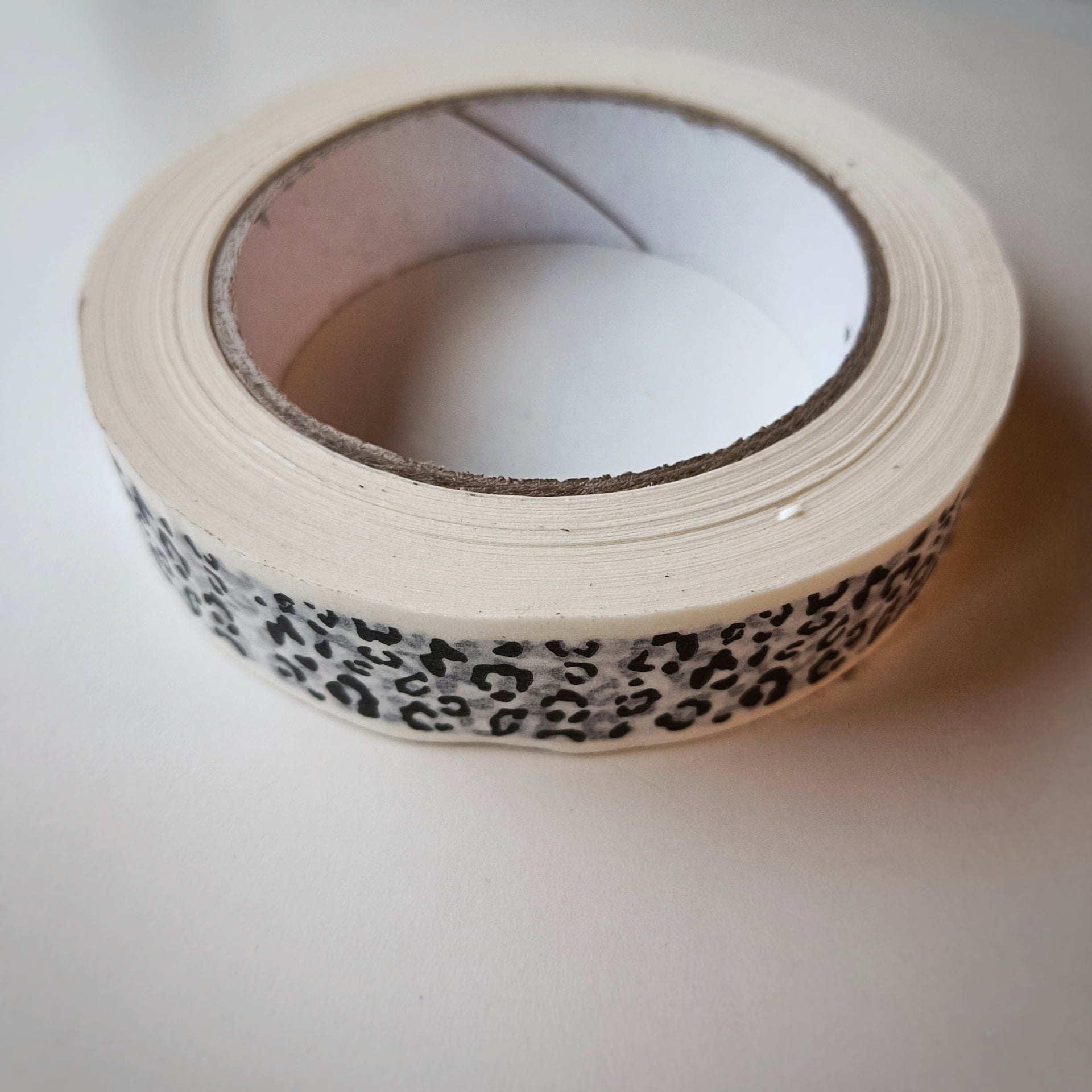 Snow Leopard Print Eco Paper Tape - biodegradable paper tape