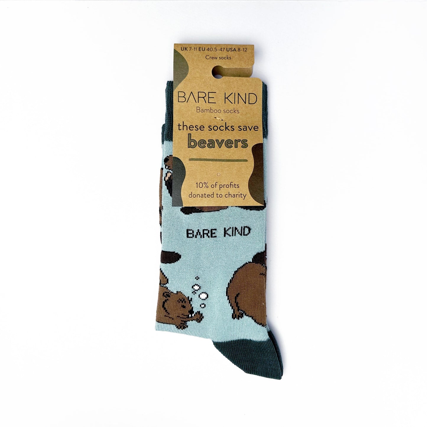 Socks saving beavers - ethical bamboo socks