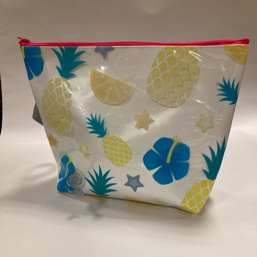 Stand up Large Washbag made from Inflatables - pineapple