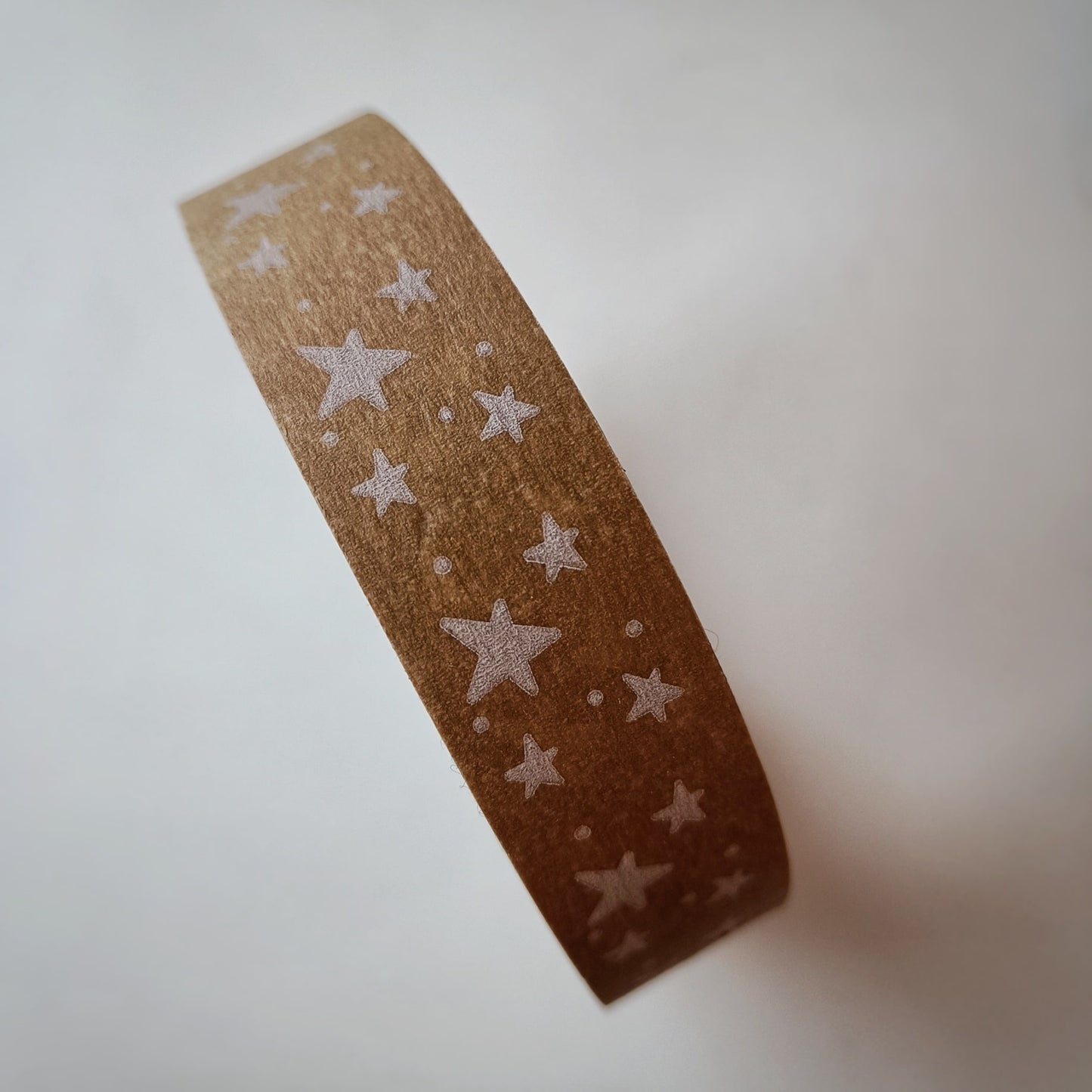 Stars Print Eco Brown Paper Tape - biodegradable tape