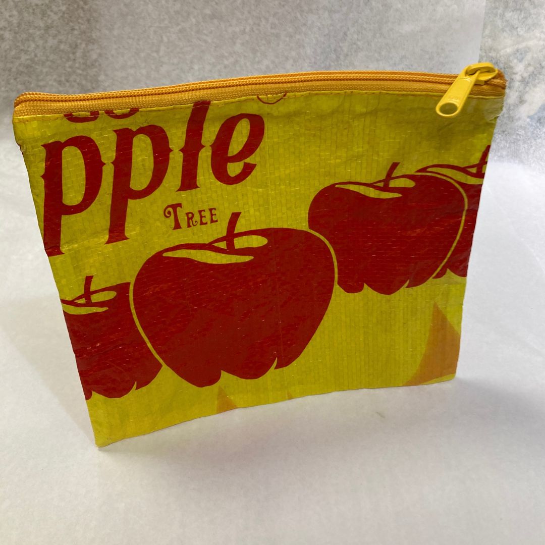 Upcycled Pouch - apple