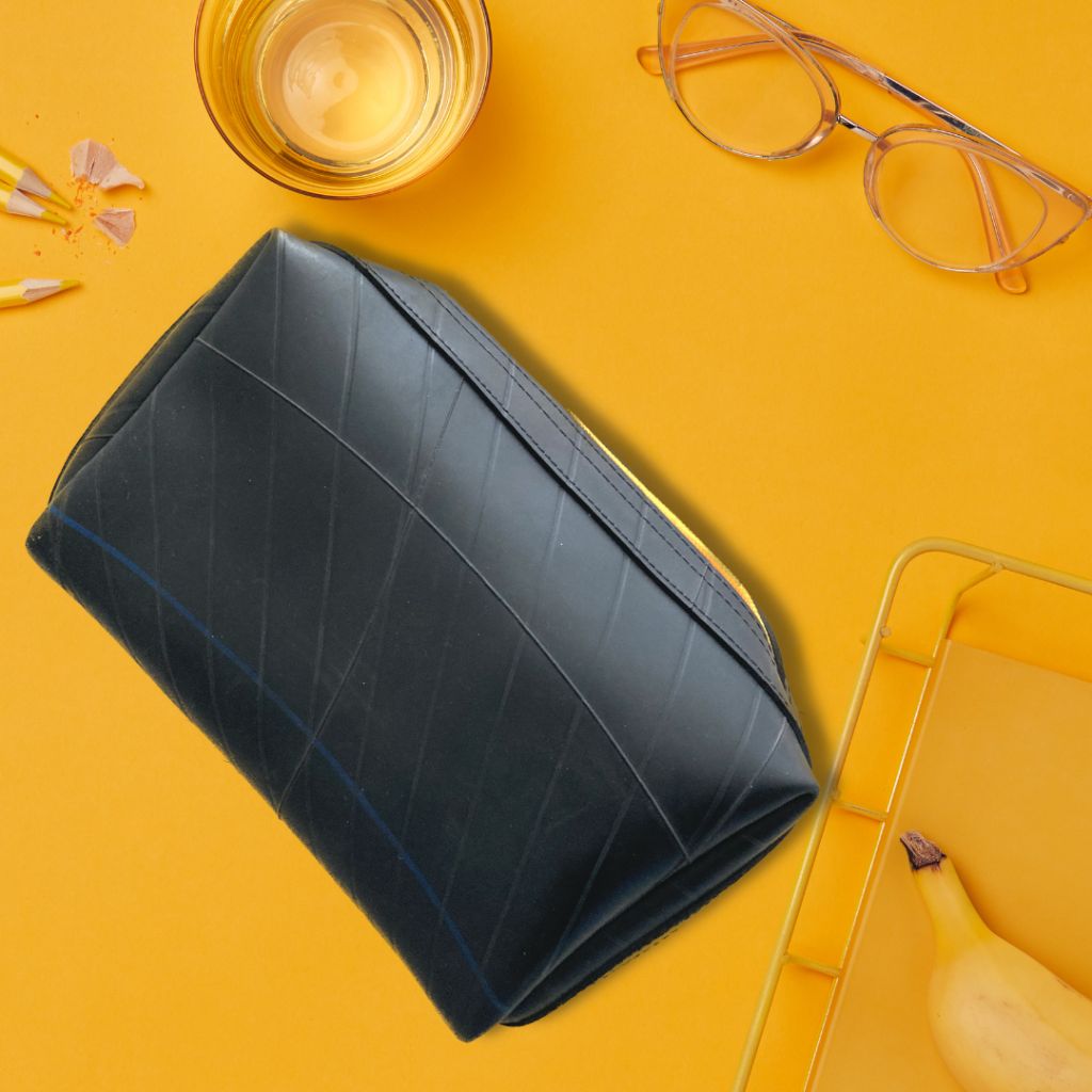 Washbag made from inner tubes