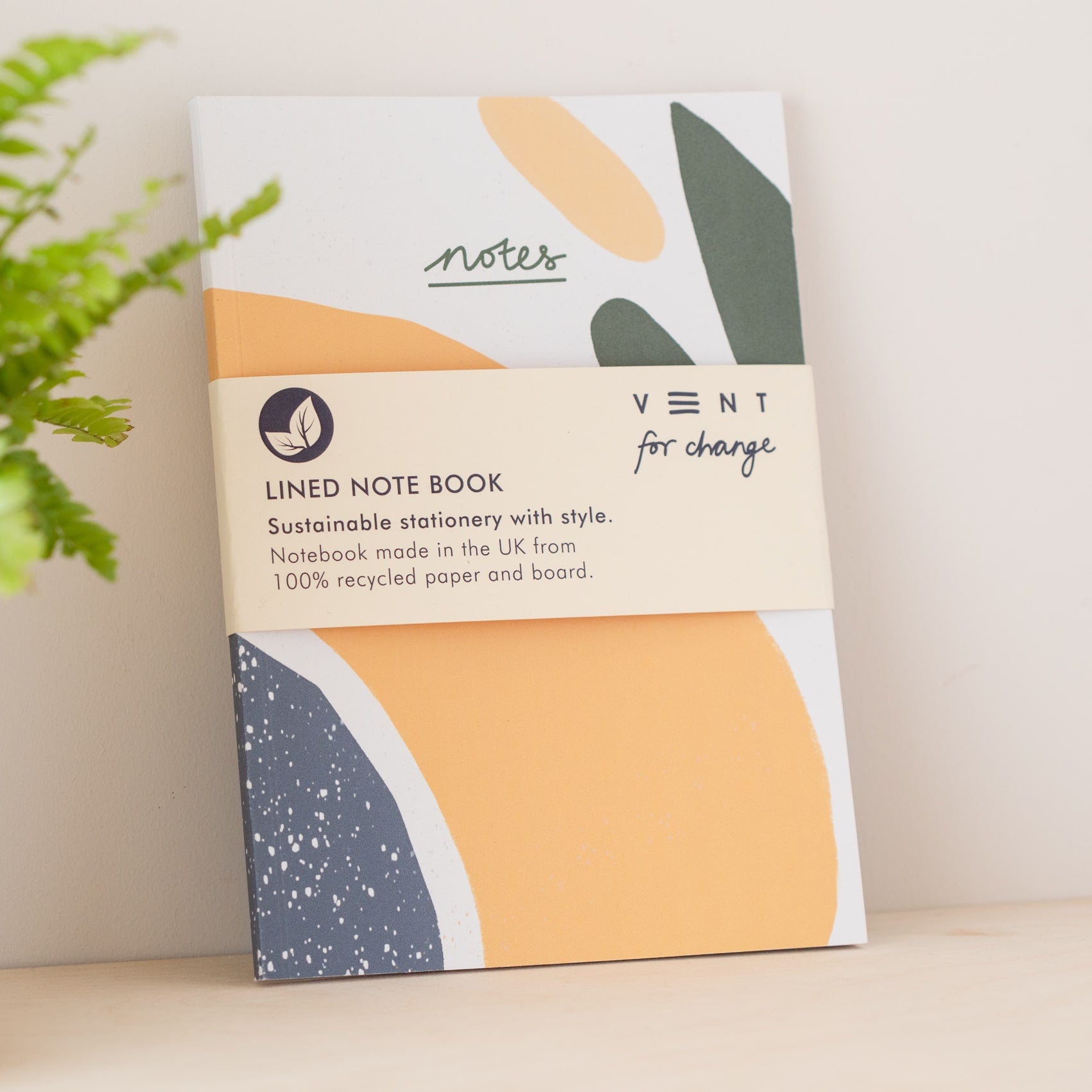 A5 Recycled Notebook -  Sustainable & Eco Friendly Notebook olive