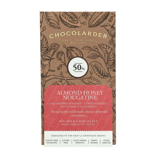 Almond Honey Nougatine 50% Chocolate Bar - packaging